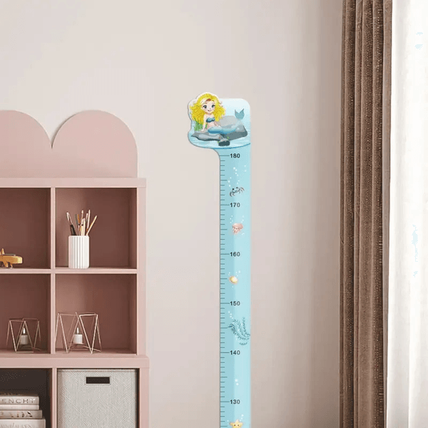 YNT İthalat AK-A881 Sevimli Sarı Zürafa   Yeşil Dinazor   Deniz Kızı   Roket  Ağaç Boy Ölçüsü Sticker