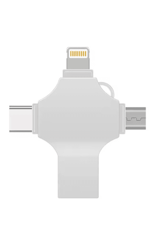 YNT İthalat EM-128gb Otg 4In1 Cep Telefonu Çok Fonksiyonlu Usb Flash Bellek 128 Gb Type-C, Micro Sd Ve Kart Okuyucu