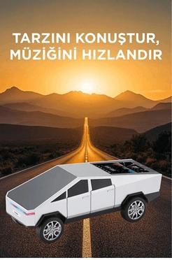 YNT İthalat EM-araçbeyaz D68 Cyber Model Araba Tasarımlı Bluetooth Hoparlör 15W Güçlü Ses Rgb Led /tws/usb Beyaz