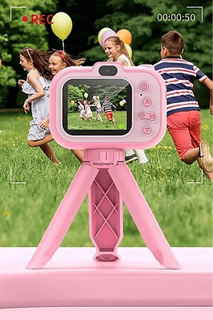 YNT İthalat EM-Foto13 Dijital Fotoğraf Makinesi Çocuk Mini 1080P Hd Kamera Selfie Tripotlu Ön Arka Kamera