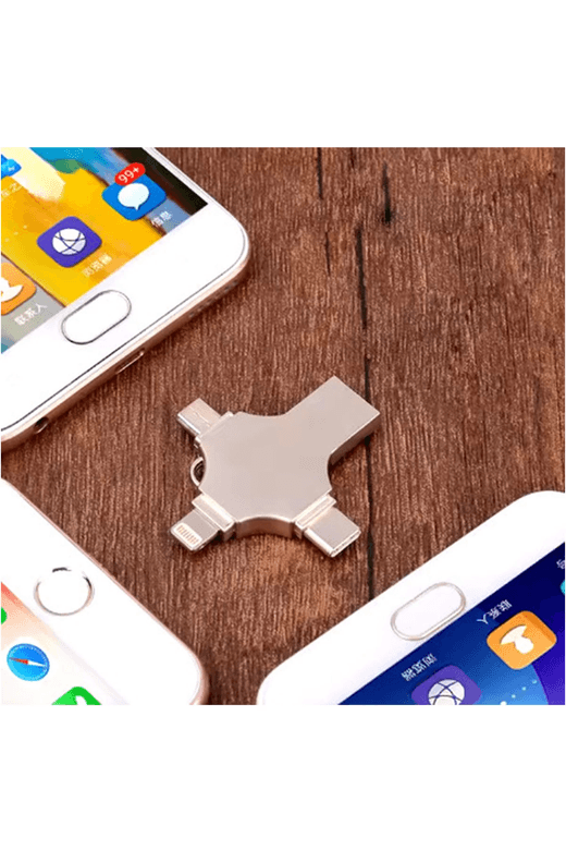 YNT İthalat EM-Otg Otg 4In1 Cep Telefonu Çok Fonksiyonlu Usb Flash Bellek 64 Gb Type-C, Micro Sd Ve Kart Okuyucu