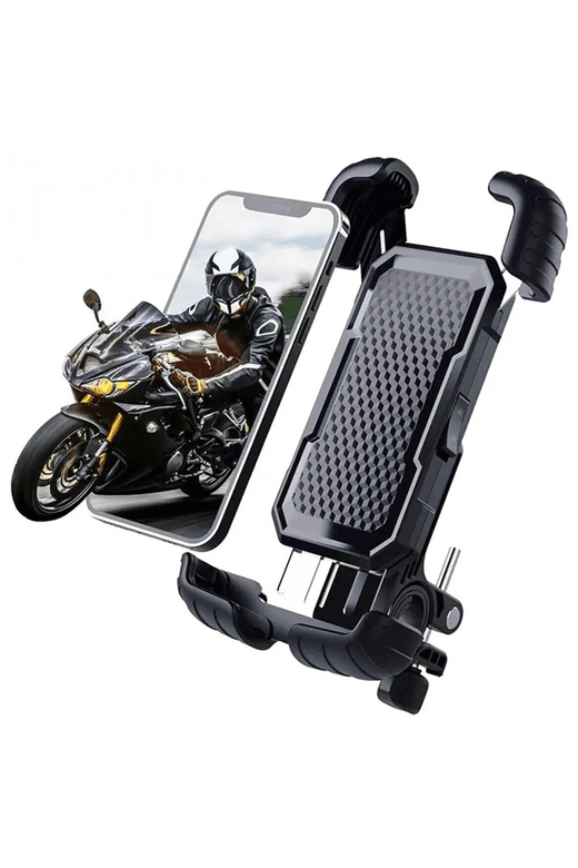 YNT İthalat EM-telefon tutucu1 360° Derece Ayarlanabilen Gidon Bağlantılı Bisiklet Motosiklet İçin Abs 4-7.8″ İnç Telefon Tutucu