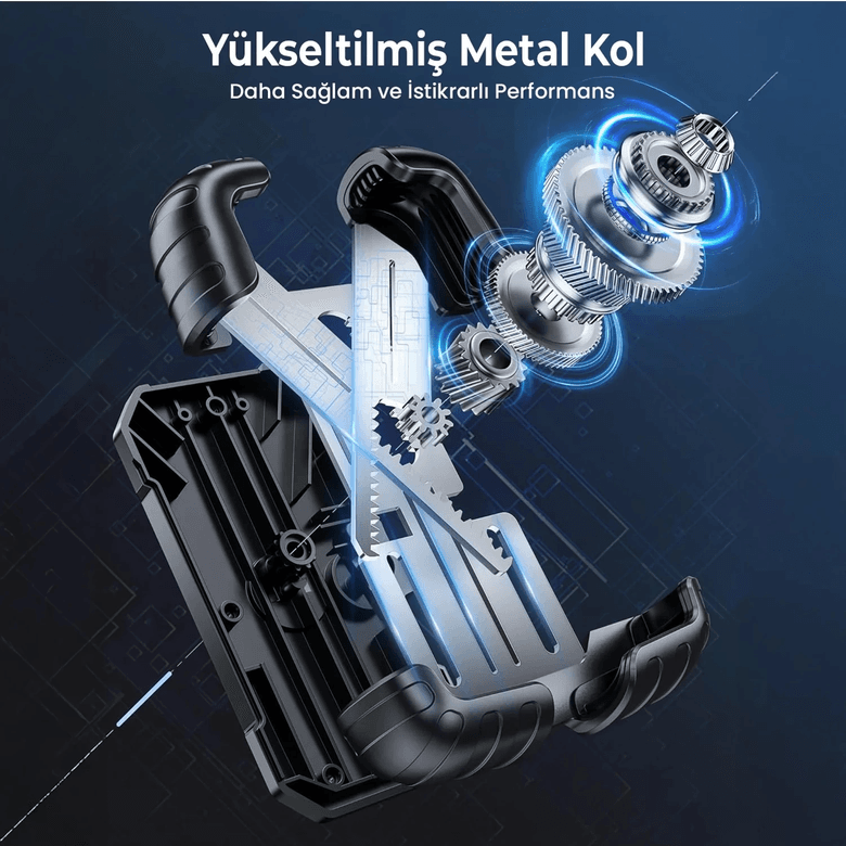 YNT İthalat EM-telefon tutucu1 360° Derece Ayarlanabilen Gidon Bağlantılı Bisiklet Motosiklet İçin Abs 4-7.8″ İnç Telefon Tutucu