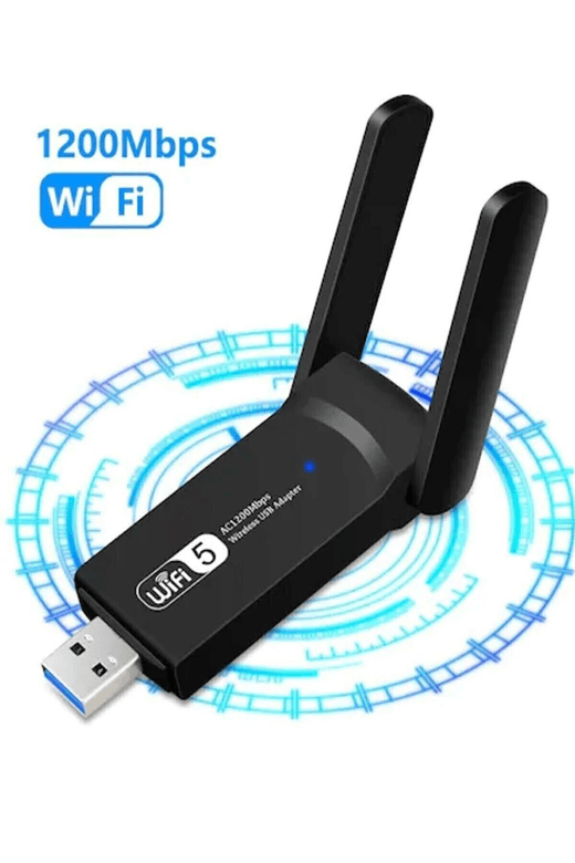 YNT İthalat EM-Wifi Yükseltici Dual Band Ac1200 Usb 3.0 Adaptör Kablosuz Wifi Yükseltici