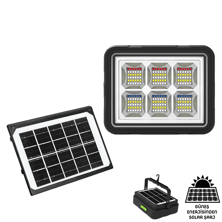 YNT İthalat FA-0015710 Wison 150W Güneş Enerjili Solar Kamp Feneriprojektör (Ws-5570)