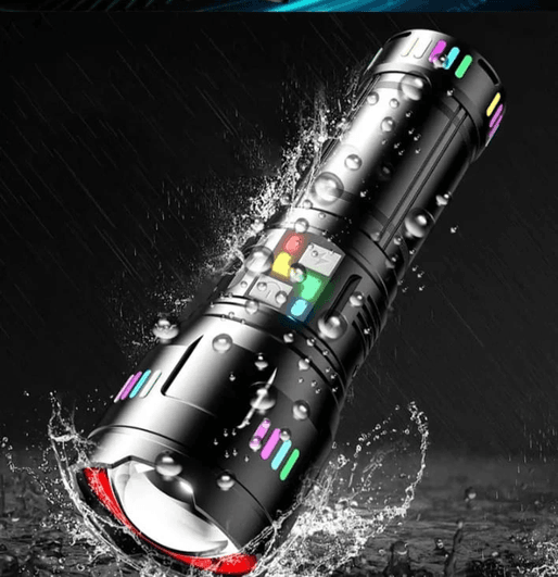 YNT İthalat FA-0015733 Pro F-3002 Alüminyum Tg Led Gece Şeritli Type-C Şarjlı El Feneri