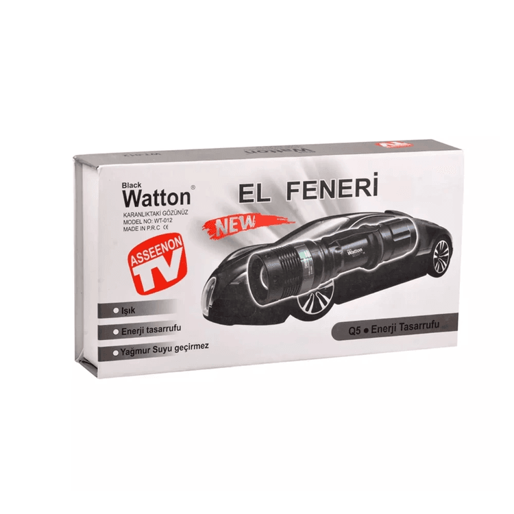 YNT İthalat GF-GUVF-392 Zoomlu Oto Şarjlı El Feneri  Wt-012