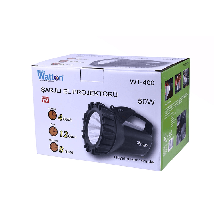 YNT İthalat GF-GUVF-477 Şarjlı 50 W Büyük Fener  Wt-400