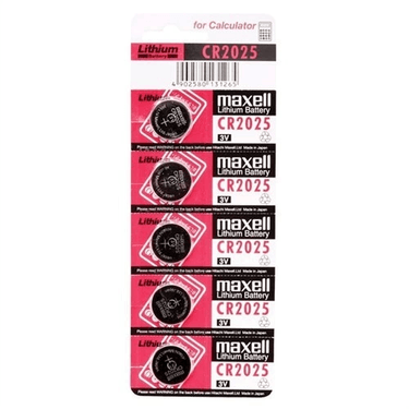 YNT İthalat HT-HIS-786 Maxell Cr2025 3V Lityum Düğme Pil 5'li Paket