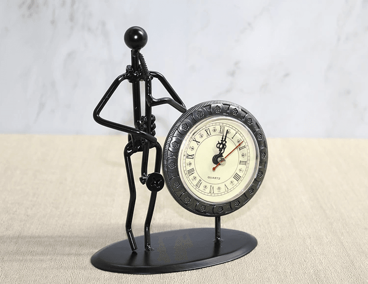 YNT İthalat KH-AALK4335 Metal Saatli Saksafon Çalan Müzisyen Alk4335