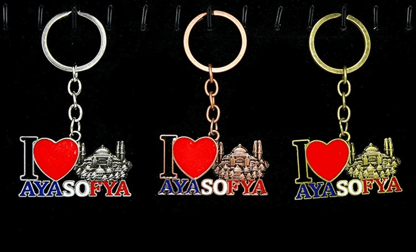 YNT İthalat KH-ALK2199 Metal Ayasofya Anahtarlık Alk2199
