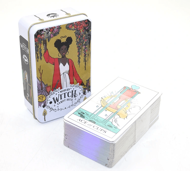YNT İthalat KH-ALK2769 Modern Witch Metal Kutulu Tarot Kartı Alk2769