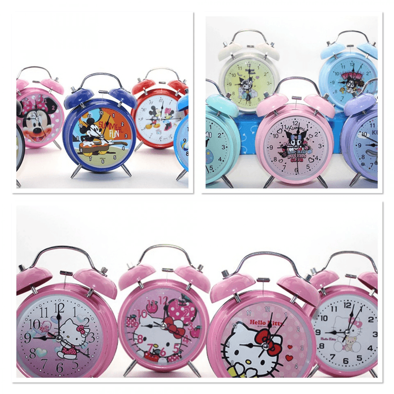 YNT İthalat KH-ALK3068 Kuromi,hello Kitty,mickey Mouse Masa Üstü Çalar Saat Alk3068