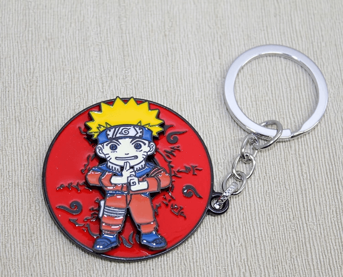 YNT İthalat KH-ALK3093 Metal Dönen Naruto Anahtarlık Alk3093