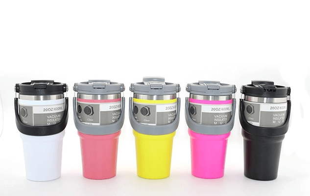 YNT İthalat KH-ALK3137 900 Ml Taşıma Kulplu Paslanmaz Çelik Termos Mug - Vakumlu Isı Yalıtımlı Bardak Alk3137