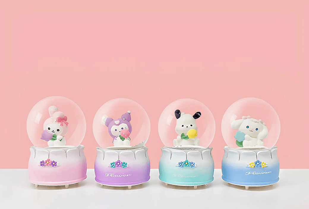 YNT İthalat KH-ALK3398 Kuromi Işıklı Kar Küresi 9 Cm Alk3398