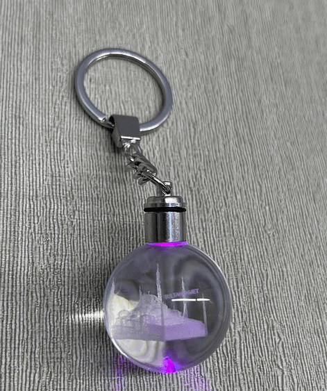 YNT İthalat KH-ALK3804 Ledli Sultanahmet Tasarımı Kristal Anahtarlık Alk3804