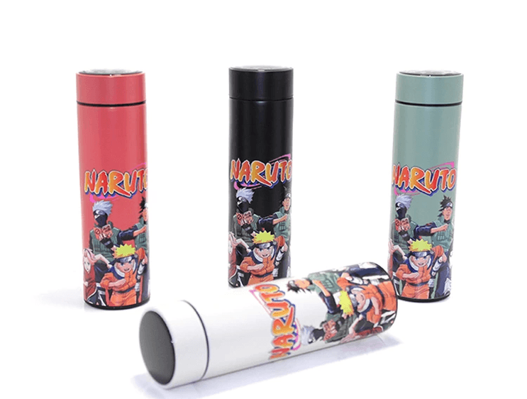 YNT İthalat KH-ALK382 Anime Baskılı Digital Göstergeli Termos 500 Ml Alk382