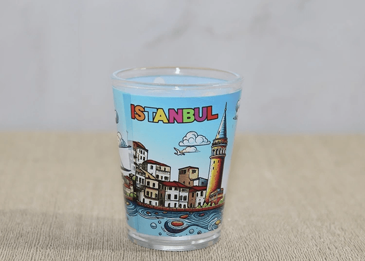 YNT İthalat KH-ALK4358 İstanbul Temalı Cam Shot Bardak Alk4358