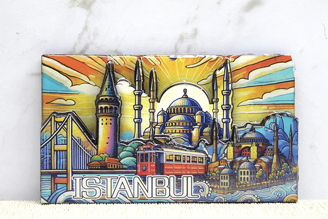 YNT İthalat KH-ALK4365 Ahşap İstanbul Temalı Magnet Alk4365
