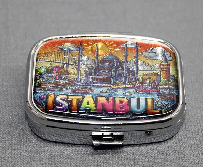 YNT İthalat KH-ALK4371 İstanbul Temalı İlaç Kutusu Anahtarlık Alk4371