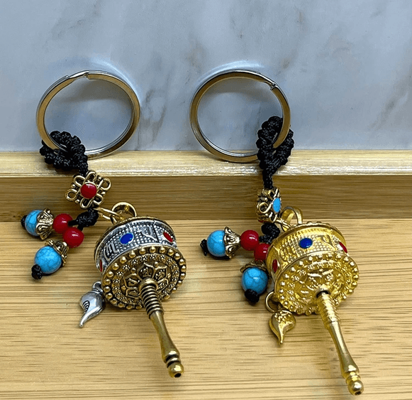 YNT İthalat KH-ALK4455 Metal Feng Shui Şans Çarkı Anahtarlık Alk4455