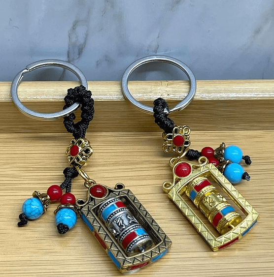 YNT İthalat KH-ALK4459 Metal Feng Shui Şans Çarkı Anahtarlık Alk4459