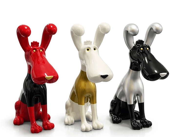 YNT İthalat KH-ALK4557 Polyester Sevimli Köpek Figürü Alk4557