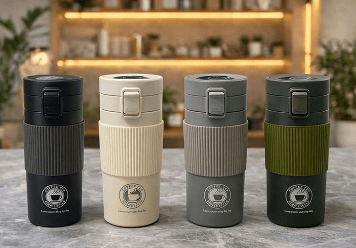 YNT İthalat KH-ALK4627 500 Ml Paslanmaz Çelik Termos Dereceli Mug - Sızdırmaz Kapaklı Çift Katmanlı Dereceli Termos  Alk4627