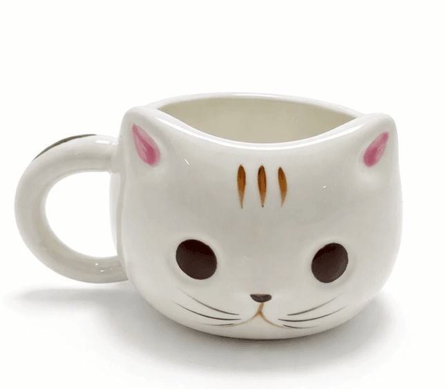 YNT İthalat KH-ALK5030 3D Kedi Tasarımlı Kabartmalı Kupa Bardak Alk5030