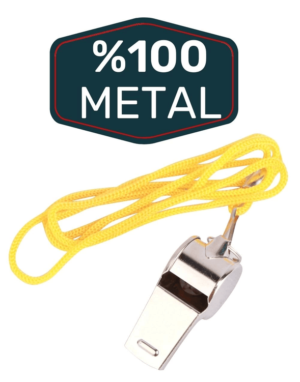 YNT İthalat RT-270 Metal Ipli Hakem Ve Deprem Düdüğü (24'lü)