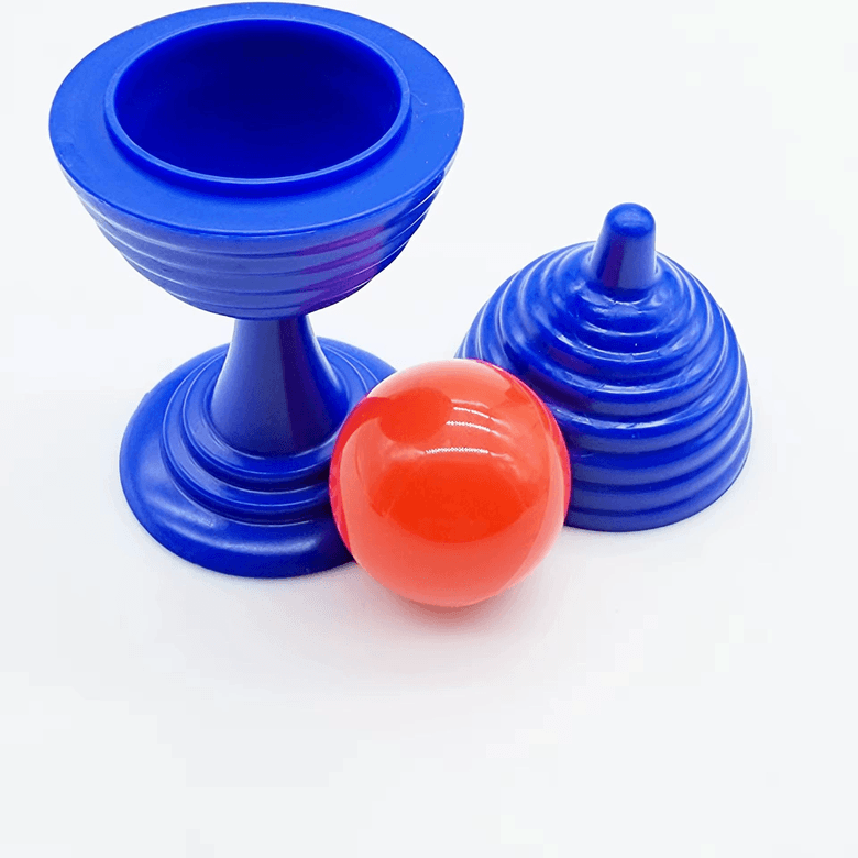 YNT İthalat SM-F082-M Mavi Renk Sihirli Kupa Top Kaybetme Oyunu 7 Cm