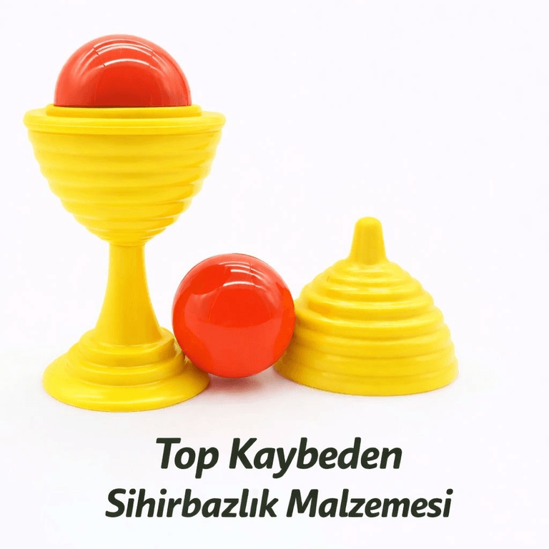 YNT İthalat SM-F082-S Sarı Renk Sihirli Kupa Top Kaybetme Oyunu 7 Cm