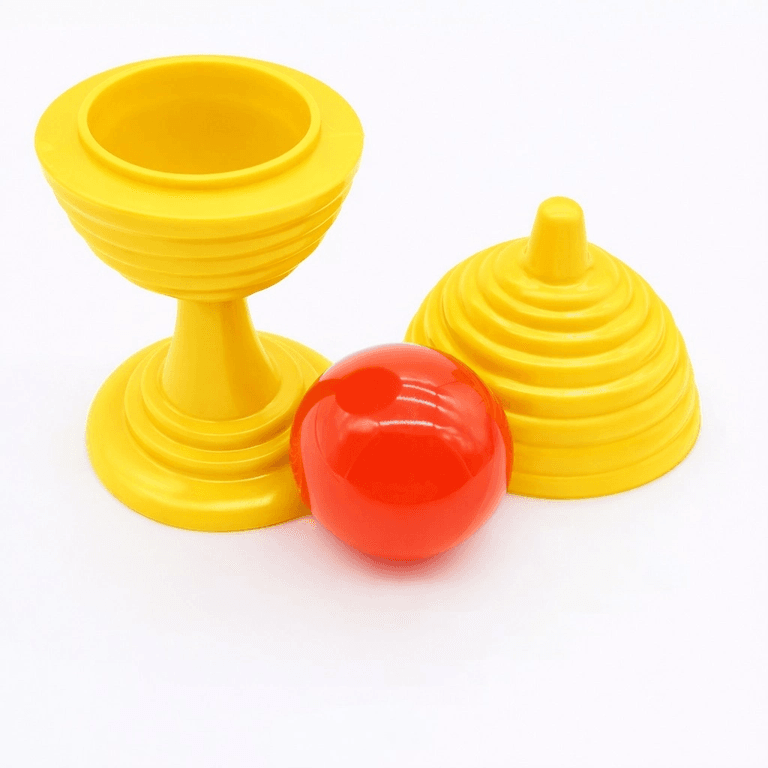 YNT İthalat SM-F082-S Sarı Renk Sihirli Kupa Top Kaybetme Oyunu 7 Cm