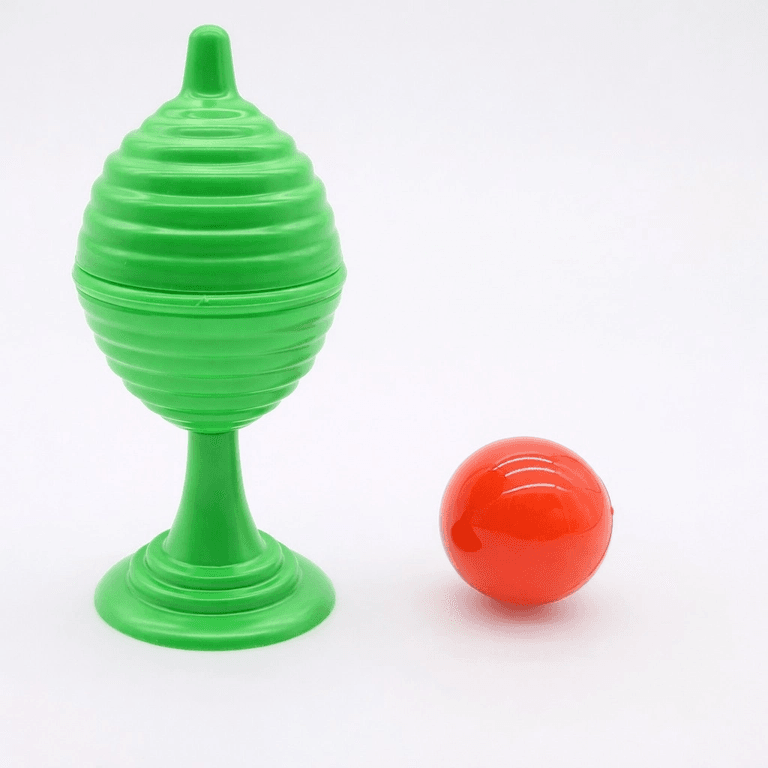 YNT İthalat SM-F082-Y Yeşil Renk Sihirli Kupa Top Kaybetme Oyunu 7 Cm