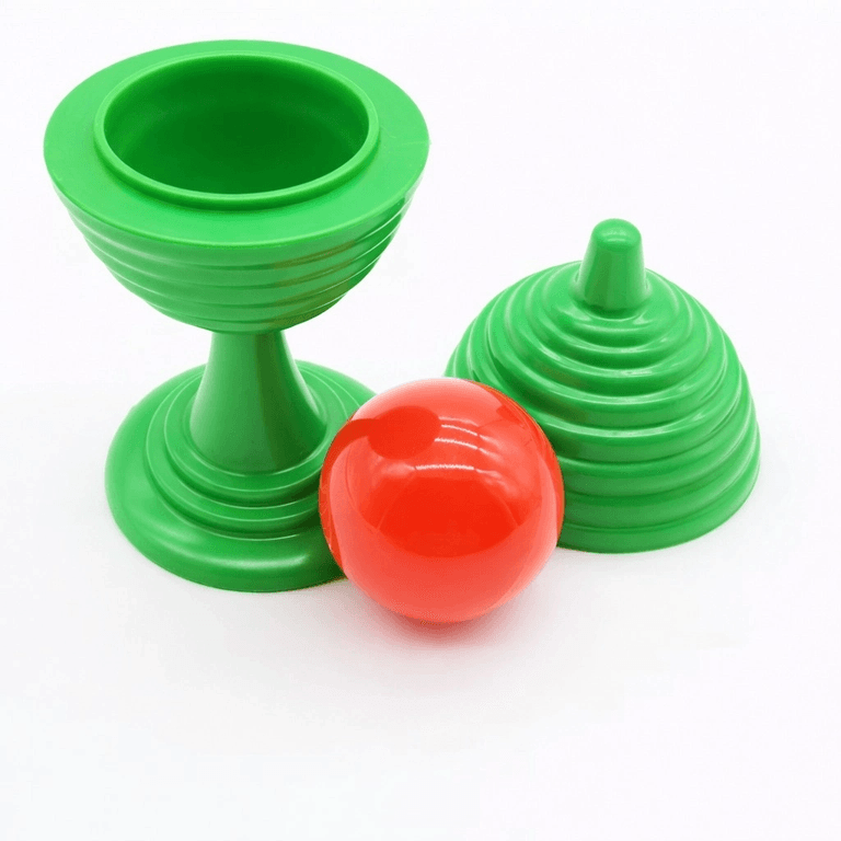 YNT İthalat SM-F082-Y Yeşil Renk Sihirli Kupa Top Kaybetme Oyunu 7 Cm