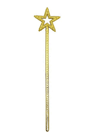 YNT İthalat SM-SMR-B201 Altın Renk Yıldız Peri Asası Peri Değneği 34 Cm 1 Adet