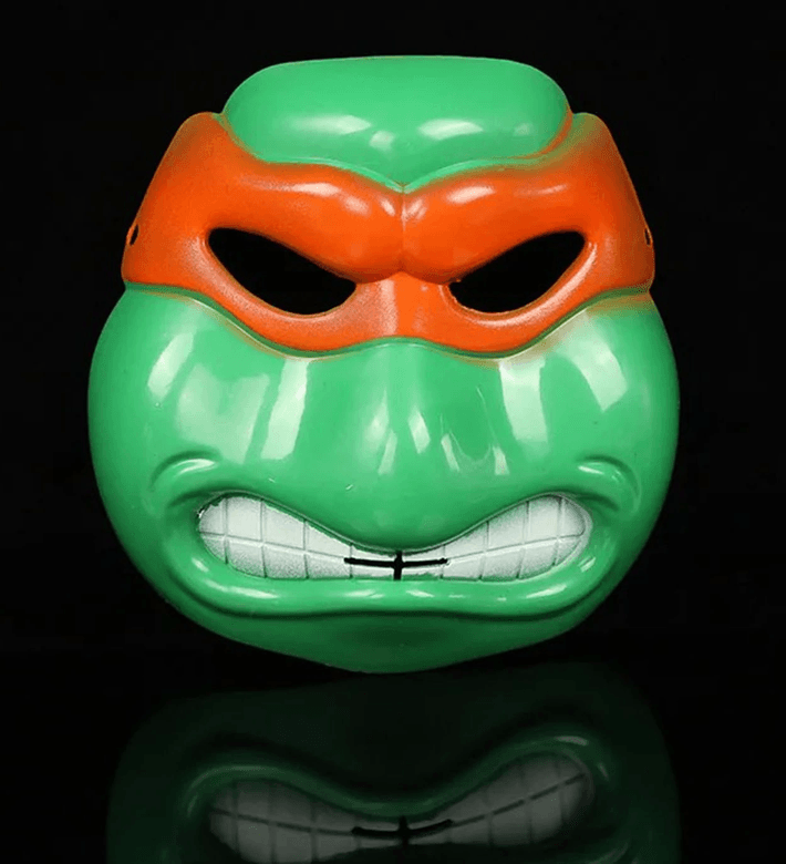 YNT İthalat SM-SMR-E055-T Ninja Kaplumbağalar Maskesi Michelangelo Maskesi