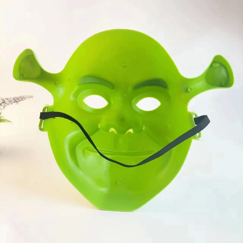 YNT İthalat SM-SMR-E059 Yeşil Shrek Maskesi 21X25 Cm