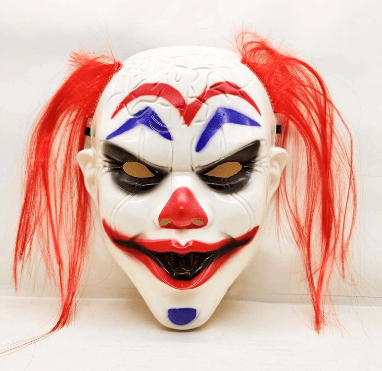 YNT İthalat SM-SMR-E107 Kızıl Saçlı Joker Palyaço Maskesi