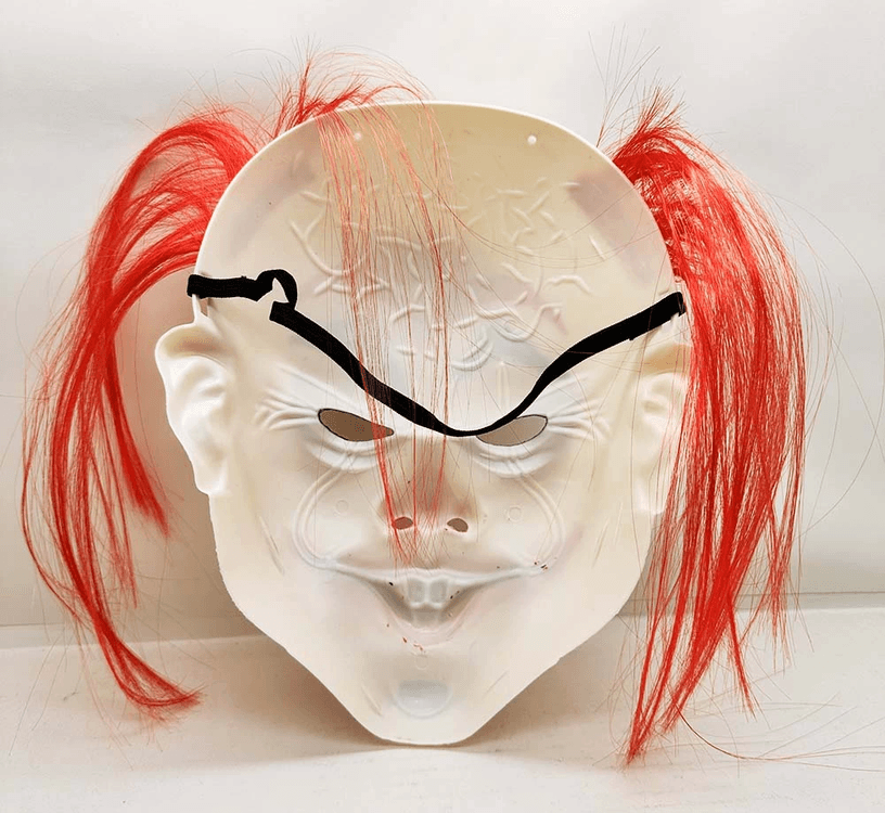 YNT İthalat SM-SMR-E107 Kızıl Saçlı Joker Palyaço Maskesi
