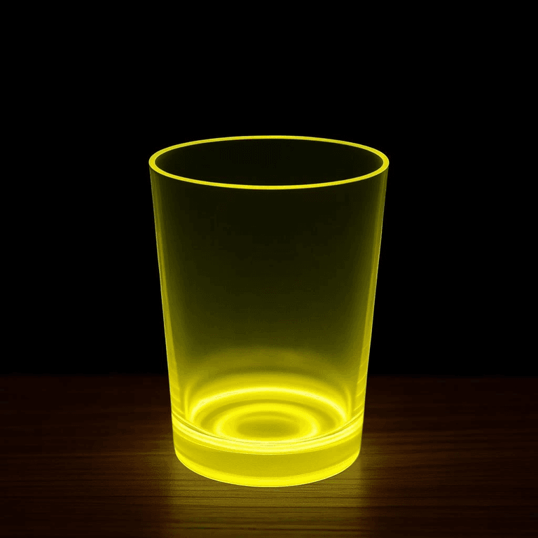 YNT İthalat SM-SMR-E187-S Partyglow Neon Sarı Bardak 8.5 X 10.5 Cm