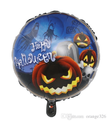 YNT İthalat SM-SMR0495-2 Happy Halloween Balkabağı Folyo Balon 18 İnç