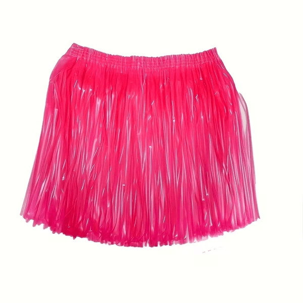 YNT İthalat SM-SMRG106-P Neon Pembe Hawaii Parti Eteği 40 Cm
