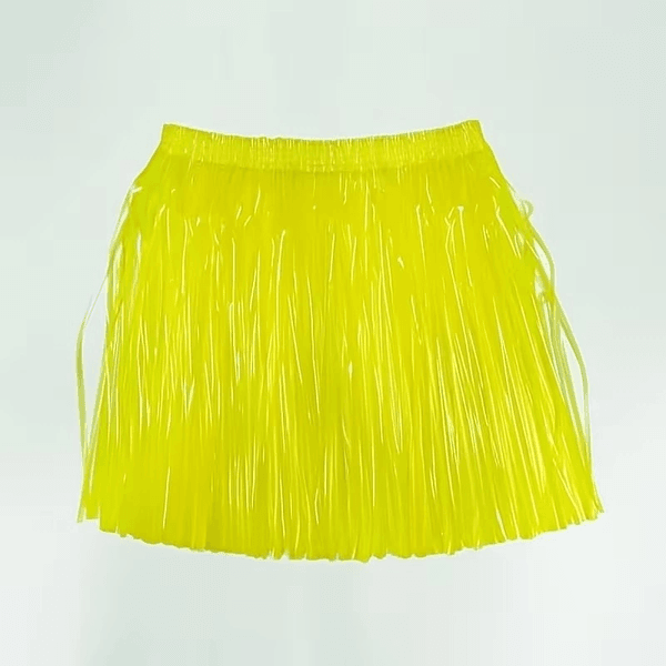 YNT İthalat SM-SMRG106-S Neon Sarı Hawaii Parti Eteği 40 Cm