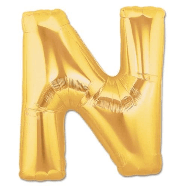 YNT İthalat SM-stok752 N Harf Folyo Balon Altın Renk  40 İnç