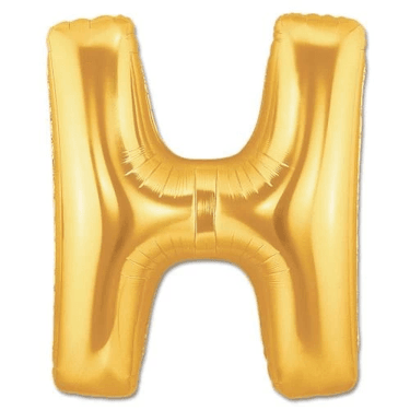 YNT İthalat SM-stok757 H Harf Folyo Balon Altın Renk  40 İnç