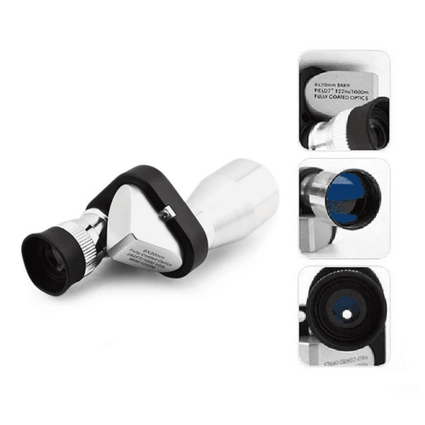 YNT İthalat TD-0018TDU-509 8X20 Tekli Dürbün Monoküler Mini Dürbün Kırmızı Camlı Avuç Içi Dürbünü