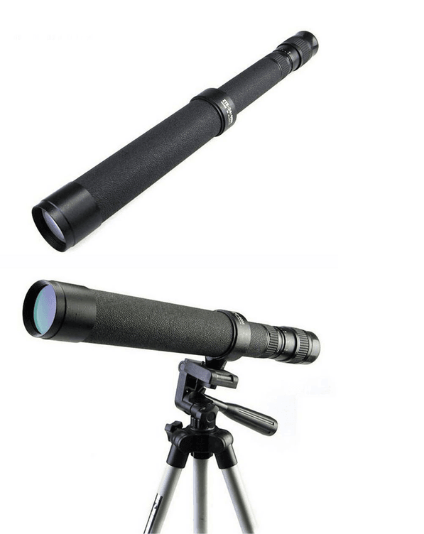 YNT İthalat TD-0018TDU-512 Baigish Zt824X40 Rus Model  Zoomlu ,deri Çantalı Tripot Bağlanan Tekli Dürbün