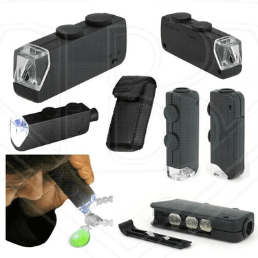 YNT İthalat TD-0018TDU-548 Mini 60X 100X Zoom Lens Odak Takı Led Cep Mikroskop Büyüteç